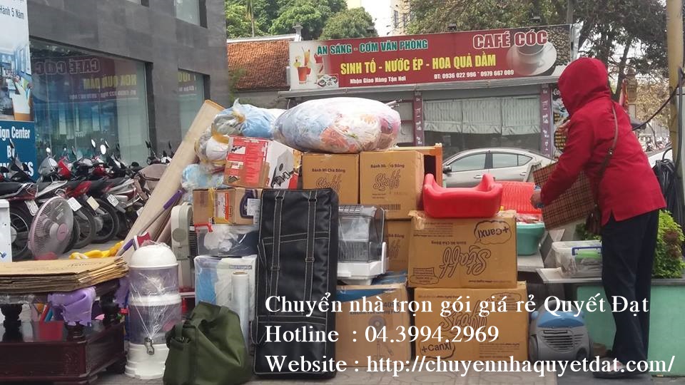 Dịch vụ chuyển nhà trọn gói Quyết Đạt tại phố Thịnh Yên
