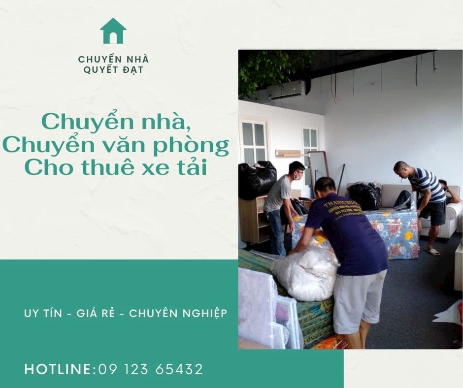Dịch vụ chuyển nhà Quyết Đạt tại đường Nguyễn Lương Bằng